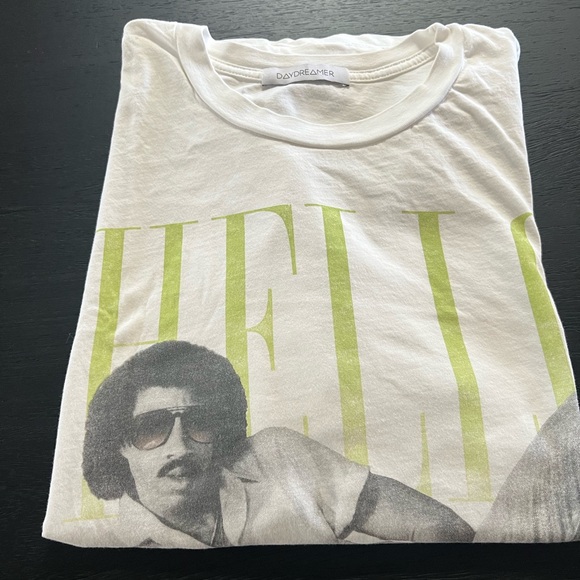 Daydreamer White and Green Graphic Tee | SZ L - Picture 1 of 2